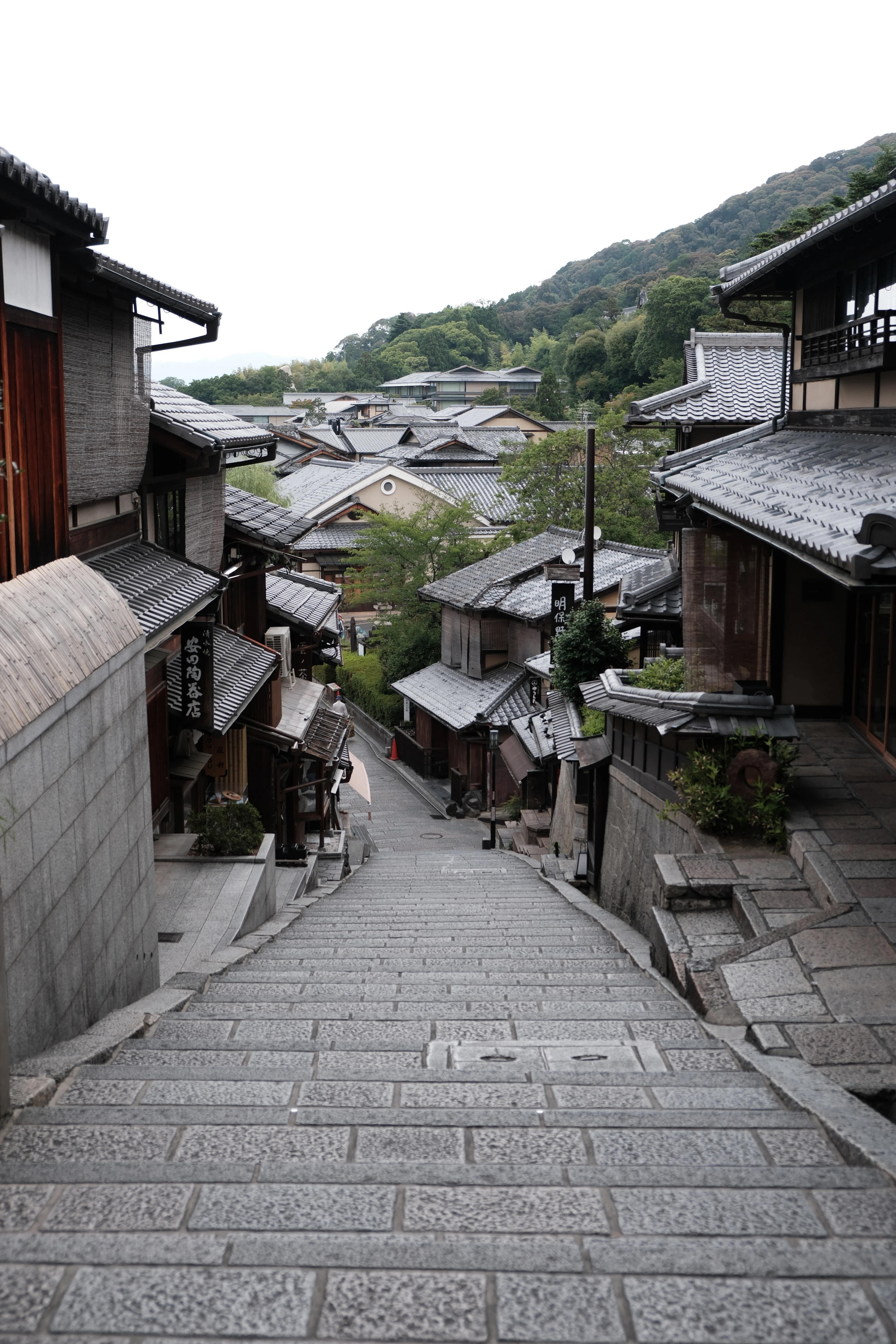 無人の三年坂(産寧坂) 無人の三年坂(産寧坂)